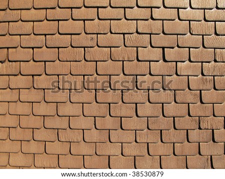 Traditional Swiss wooden tiles