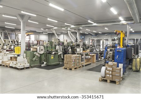 Industry Printing Press of labels for products