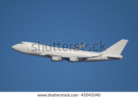 Departing Jumbo jet