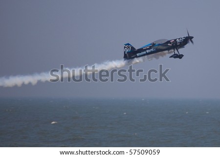 OCEAN CITY, MD May 15: Rob Holand, World Champion of Advance Aerobatics, performing during the OC Air Show 2010 in his special designed MX2 Plane. Ocean City, Maryland, May 15, 2010