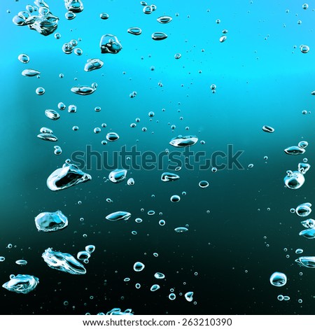 colored bubbles underwater