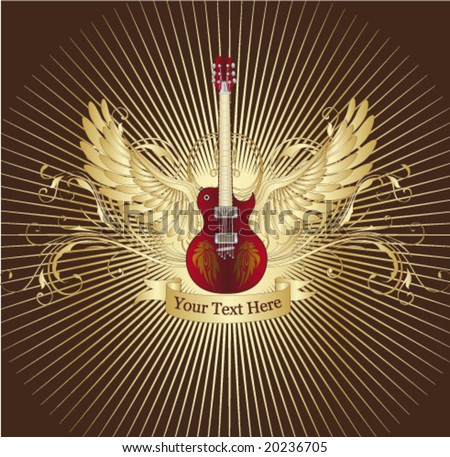Logo Design  Illustrator on Guitar Cover  Vector    Hd Stock Photos Com   Stock Photos   Vectors