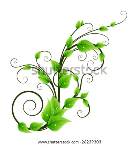 floral design clipart. stock vector : Floral design