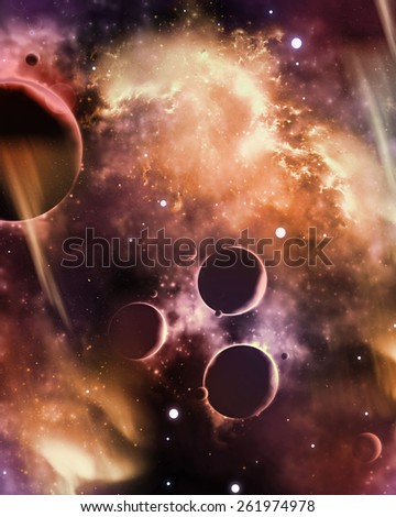 An illustration of deep space. No images from NASA were used in the making of this image, nor is it meant to be scientifically accurate, but artistic.