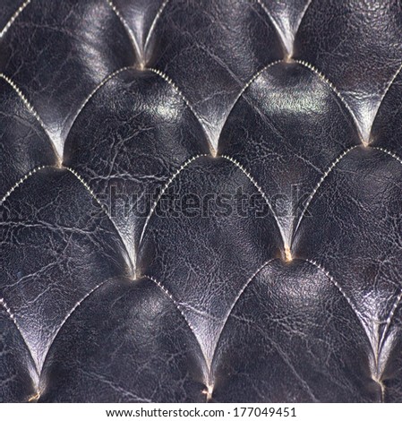 Beautiful black genuine mattress leather Sofa.
