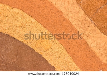 A form of soil layers,its color and textures.