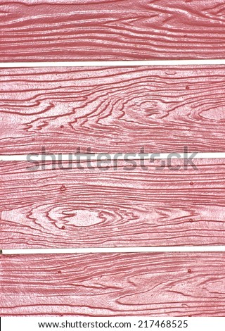 Artificial wood on wall.