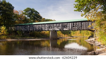 The Scott covered bridge near Townshend in Vermont