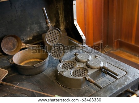 old iron stove