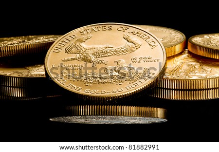 gold coins stacked