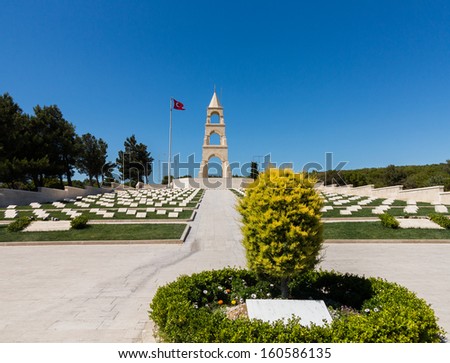 Memorials to all the fallen soldiers and sailors from Allied forces that fought in Gallipoli campaign in First World War