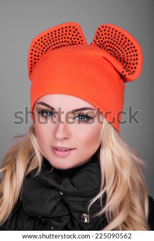 portrait of a girl in a cap