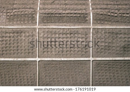 Very dirty, dirty air conditioner filter