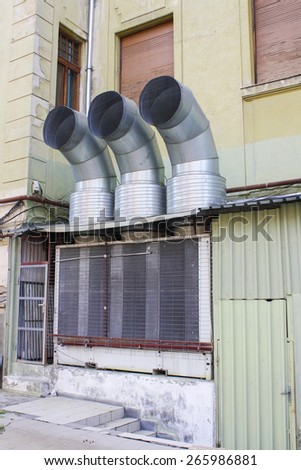 Three old air vents in Timisoara