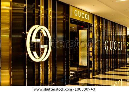 Chestnut Hill, Ma - March 8: Gucci Store On March 8, 2014 In Chestnut Hill Mall, Ma, Usa. Gucci ...