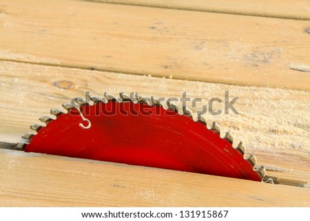 Circular blade ready for woodwork in a wood processing field