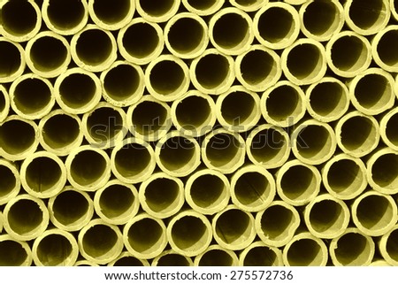 seamless steel tube cross section in a construction site