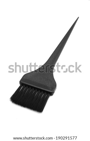 Hair color brush professional styling tools for hairdresser. Isolated on white background.