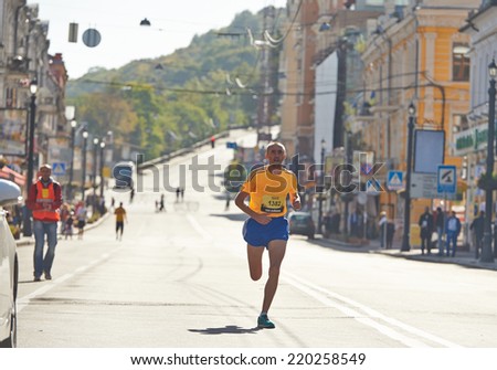 Half Marathon Kyiv Ukraine - 28 September 2014 Marathon winner