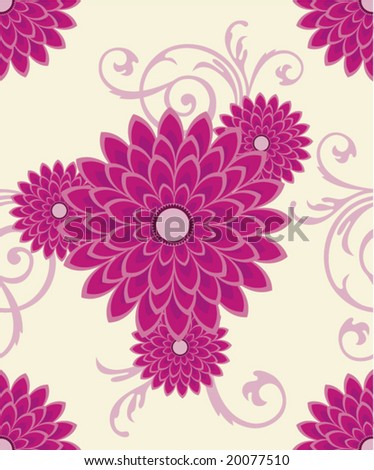 floral wallpaper vector. stock vector : seamless floral
