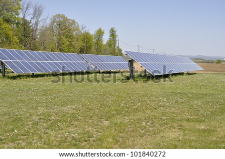 ground mounted solar panels, an alternate source of electricity which uses the sun to generate power