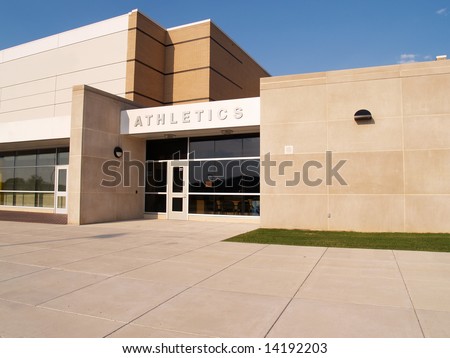 gymnasium entrance for a school