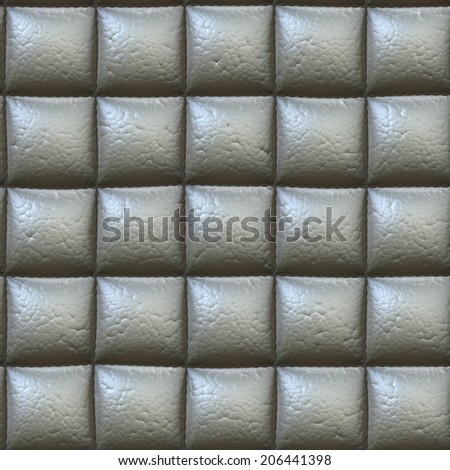 Grey leather texture seamless pattern background.