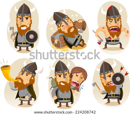 Viking cartoon character Viking cartoon character