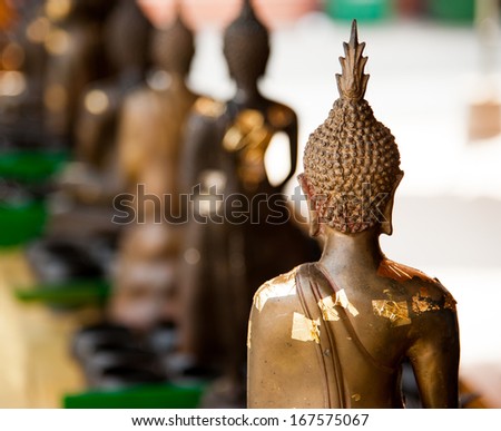 Back of  buddha image