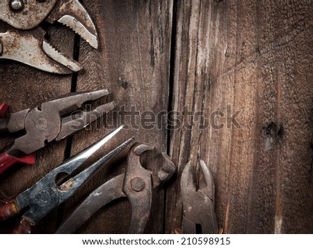 tool renovation on  wood