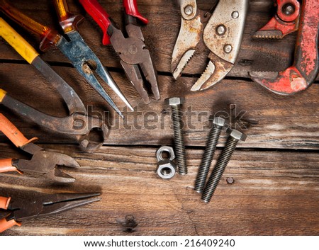 tool renovation on  wood
