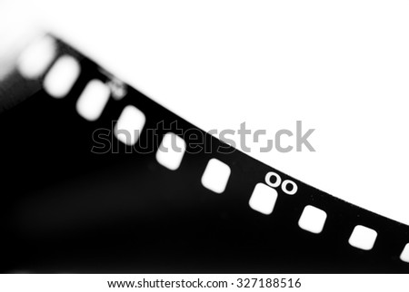 Close-up Film of a roll 35 mm photographic film,Selective focus with shallow depth of field.
