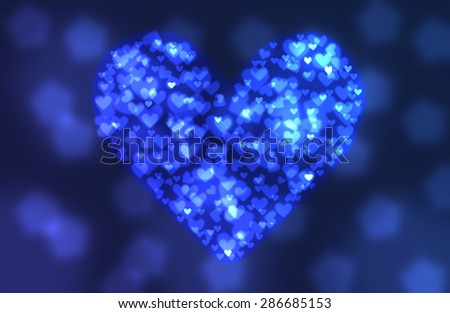 Blue heart of hearts