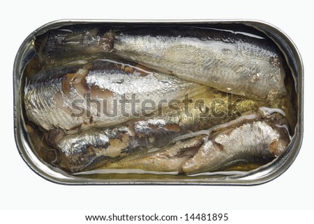 can of sardines in olive