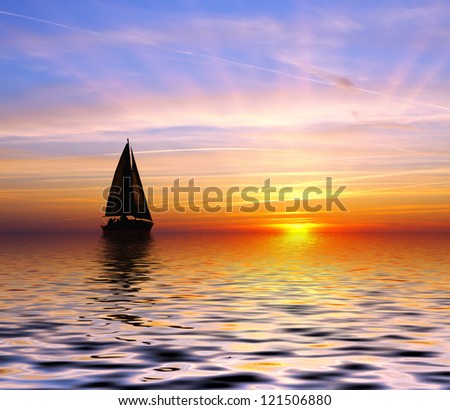 Sailing to the sunset