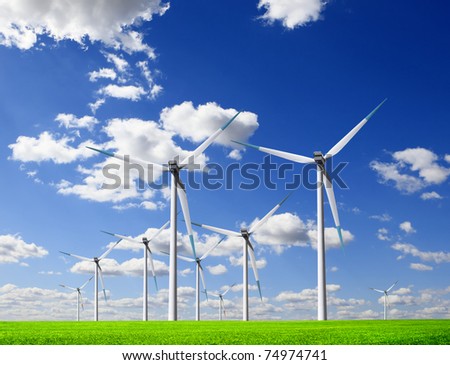 Clouds and windmills