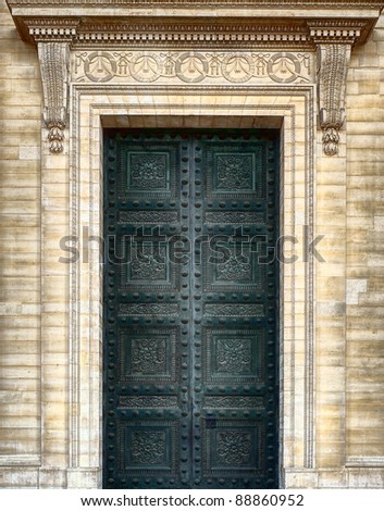 The front door, Paris Pantheon
