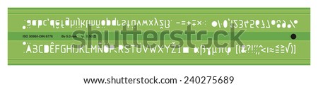 lettering stencil plastic tool