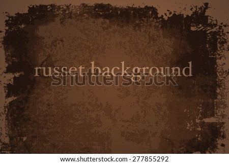 Vector grunge russet background carefully layered. Solid colors easy to change.