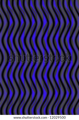 Wavy mottled blue thick lines with shadow.