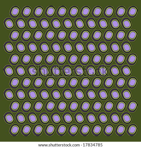 Alternating direction irregular oval vector pattern background.