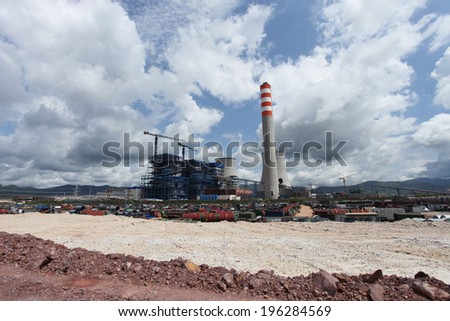 Coal fire Lignite power plant  under-construction