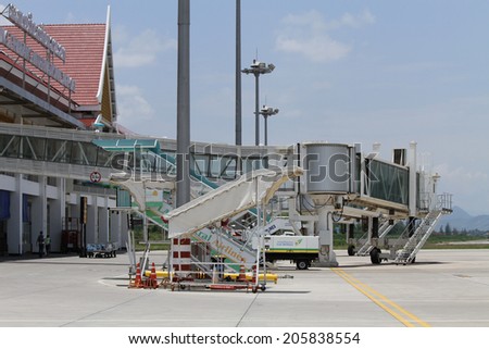 LUANG PRABANG - LAO PDR - MAY 18 : International Air Port in Luang Prabang on May 18, 2014 in Luang Prabang, Lao PDR