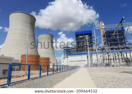 Coal fire Lignite power plant and 500 kV switchgear under-construction Coal fire Lignite power plant and 500 kV switchgear under-construction