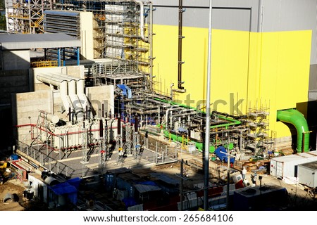 Construction of gas combine cycle power plant 800 MW