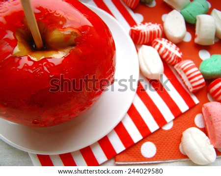 candy apple, Toffee Apple, sugar candy