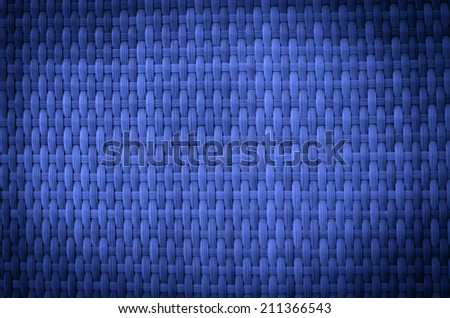 Vintage blue color Wicker bamboo material background