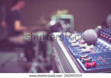 audio mixer, music equipment