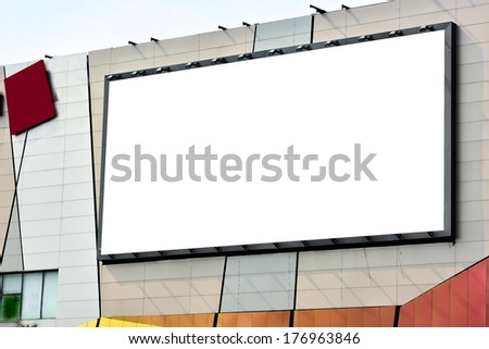 Blank Billboard For New Advertisement