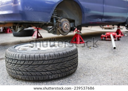 Changing car Tire